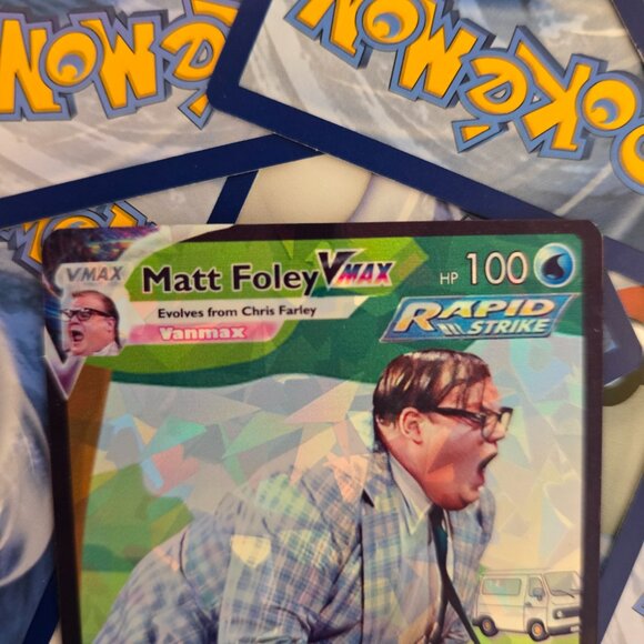 Chris Farley Pokemon Card -Matt Foley - Saturday Night Live - SNL - Picture 5 of 7